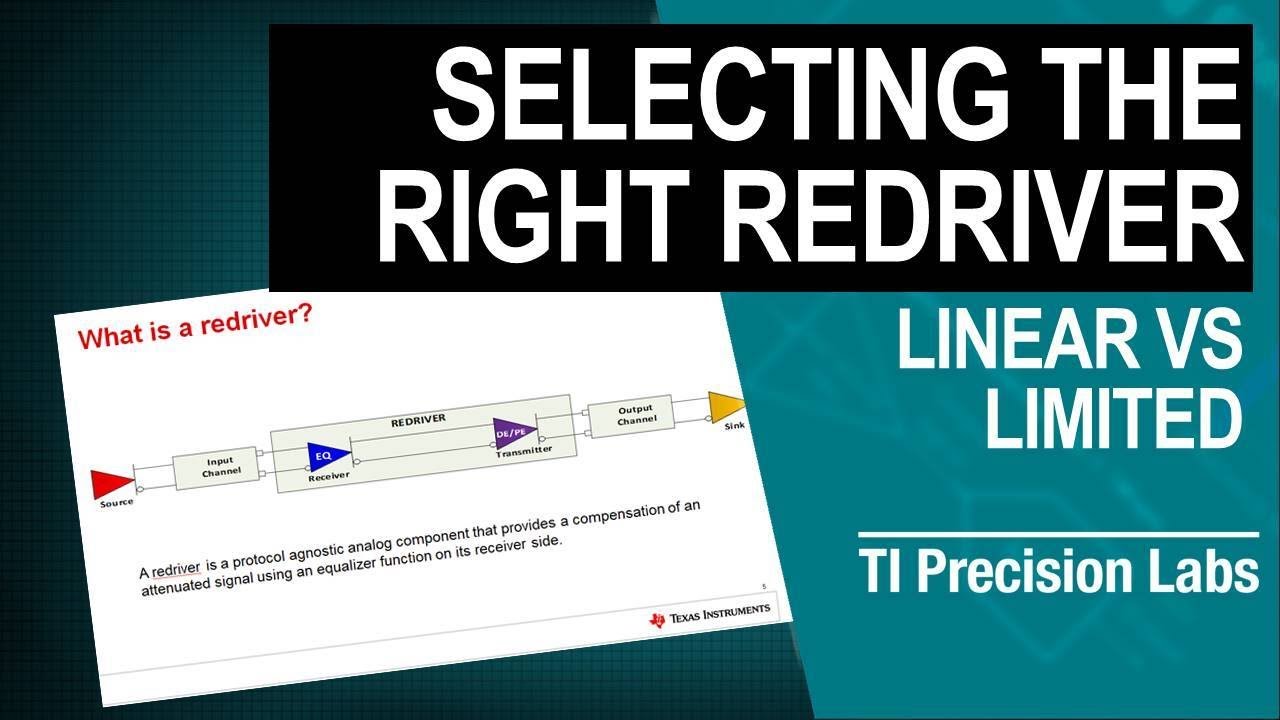 What is the difference between a linear and limited redriver?