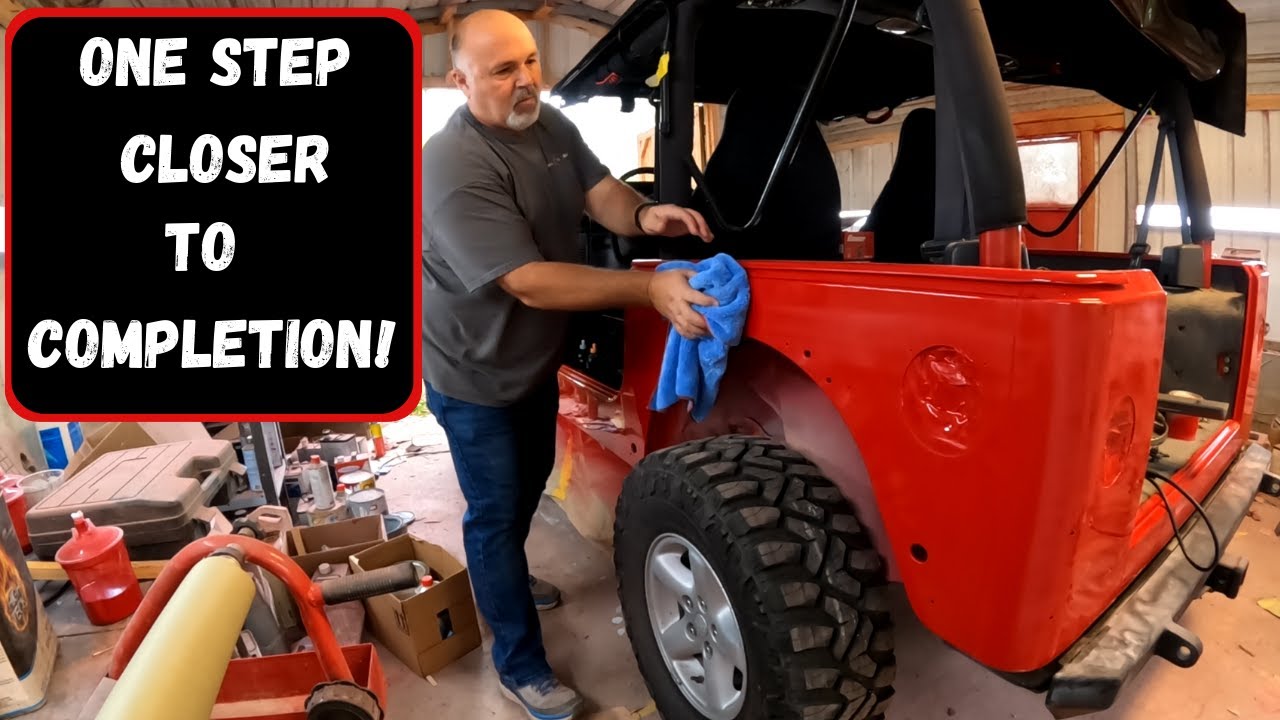 98 Jeep TJ:   Wet Sand and Buffing New Paint! Pt 6