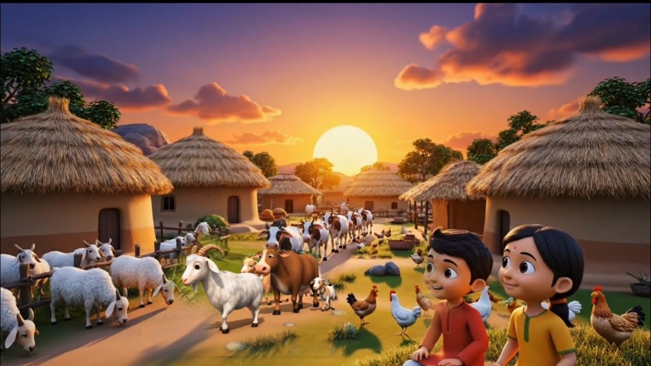 Ak Maa Or Uske 2 Bacho ki Kahani | 3D | Hindi Stories 3D cartoon Animation | Hanan Automation |