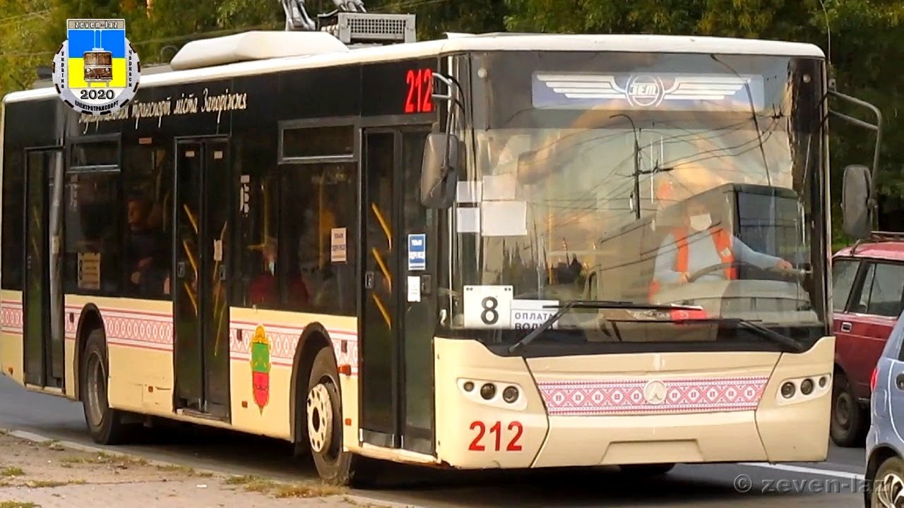 Запорізький тролейбус— ЛАЗ E183D1 №212 20.10.2020 / Zaporizhia trolleybus— LAZ E183D1 №212