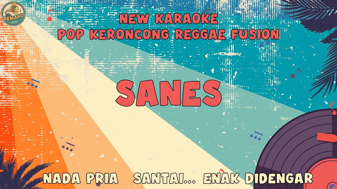 SANES - KARAOKE || NADA PRIA COWOK || LAGU JAWA || RETRO VIBES