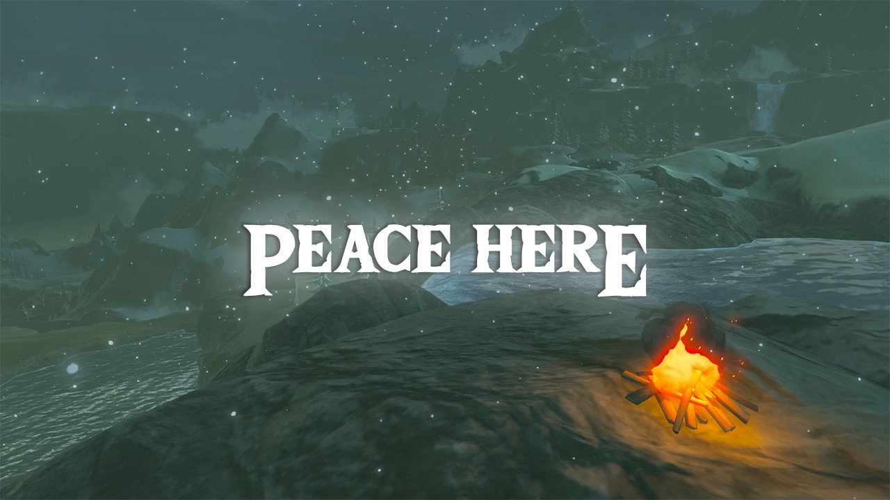 the world is so hard, but there is a peace here.. relaxing zelda botw music & ambience