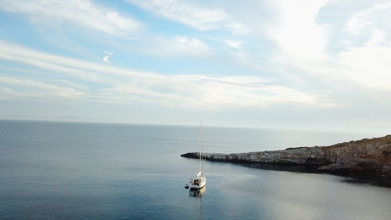 4 wheelers in Paros and all alone at anchor in a stunning bay in Anti Paros, Greece. Vlog 27