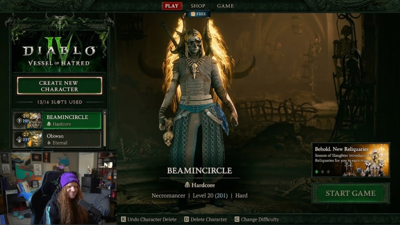 DM Returns to Diablo 4 After a Year - Season of Slaughter Paladin