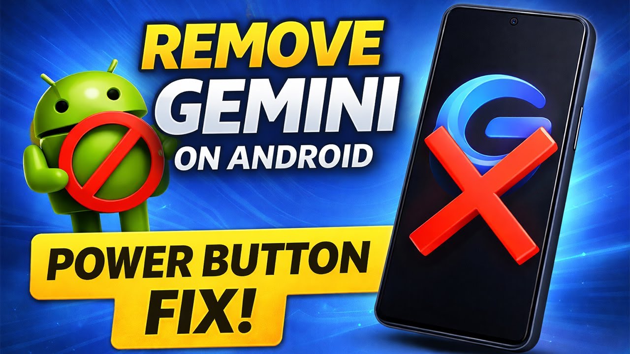 Как полностью отключить Gemini на телефоне Android | Удаление приложения Gemini и исправление про...