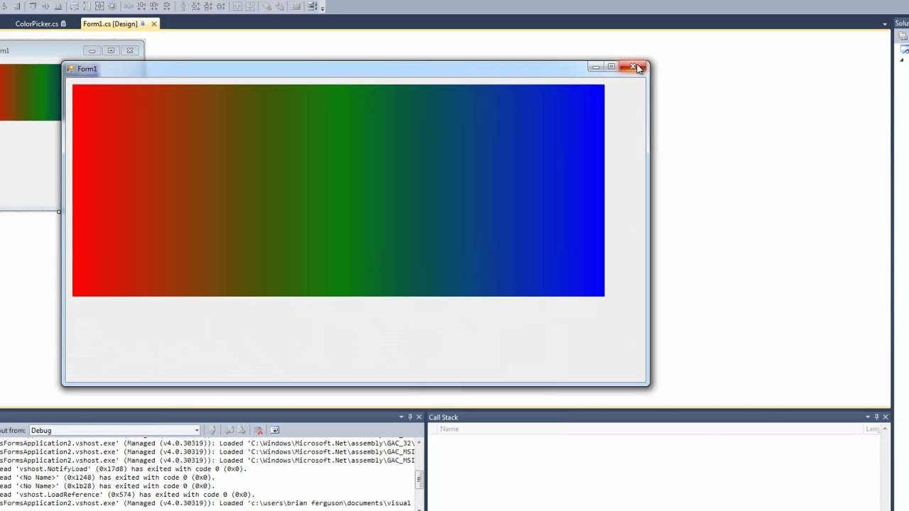 C# Color Picker Control