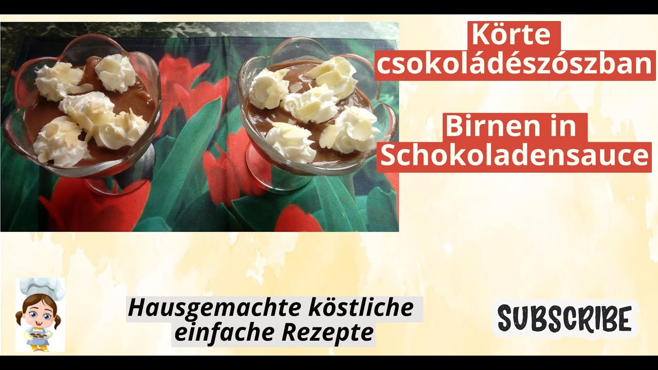 Груши в шоколадном соусе 🍐