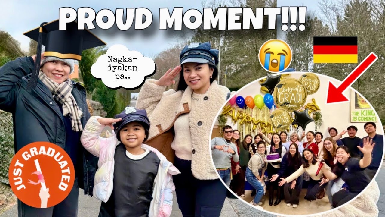 Finally!🎓NURSE NA SYA SA GERMANY! 🇩🇪 BAKIT MATAGAL DI NAKITA? ANG CELEBRATION! 🥳 TEAM BLENDED