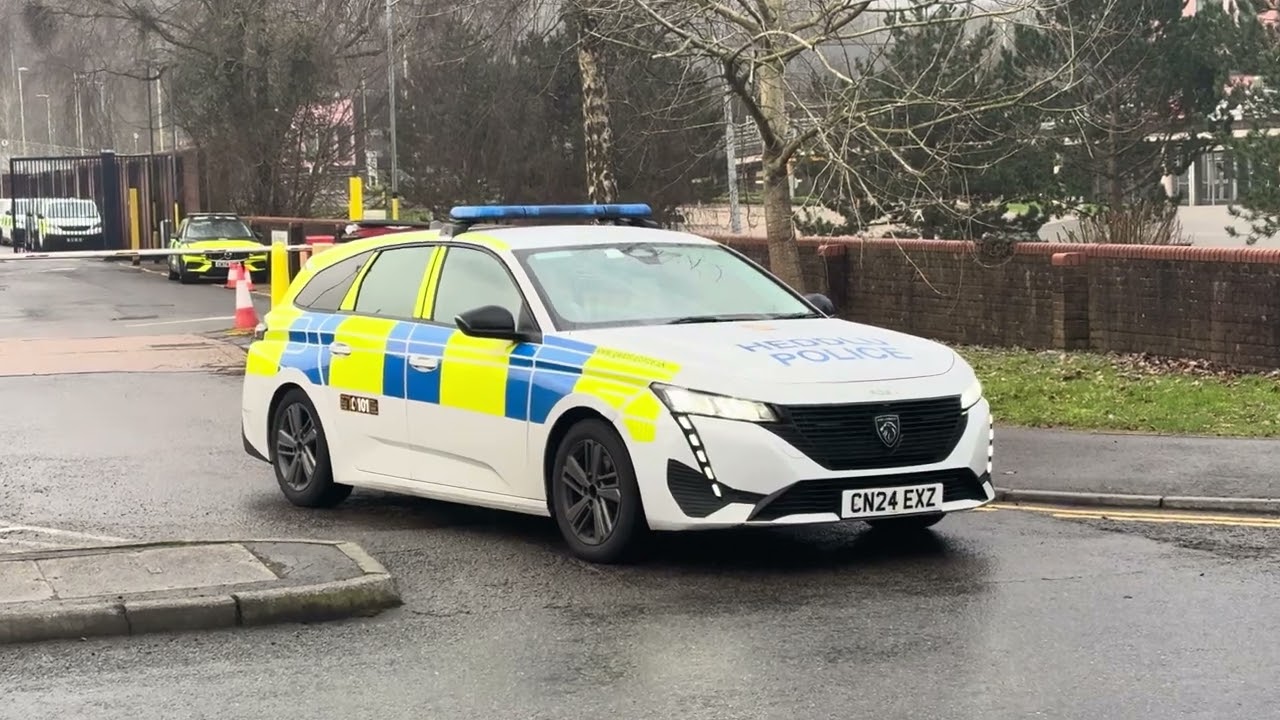 Gwent polices Peugeot leaving with a light demonstration 