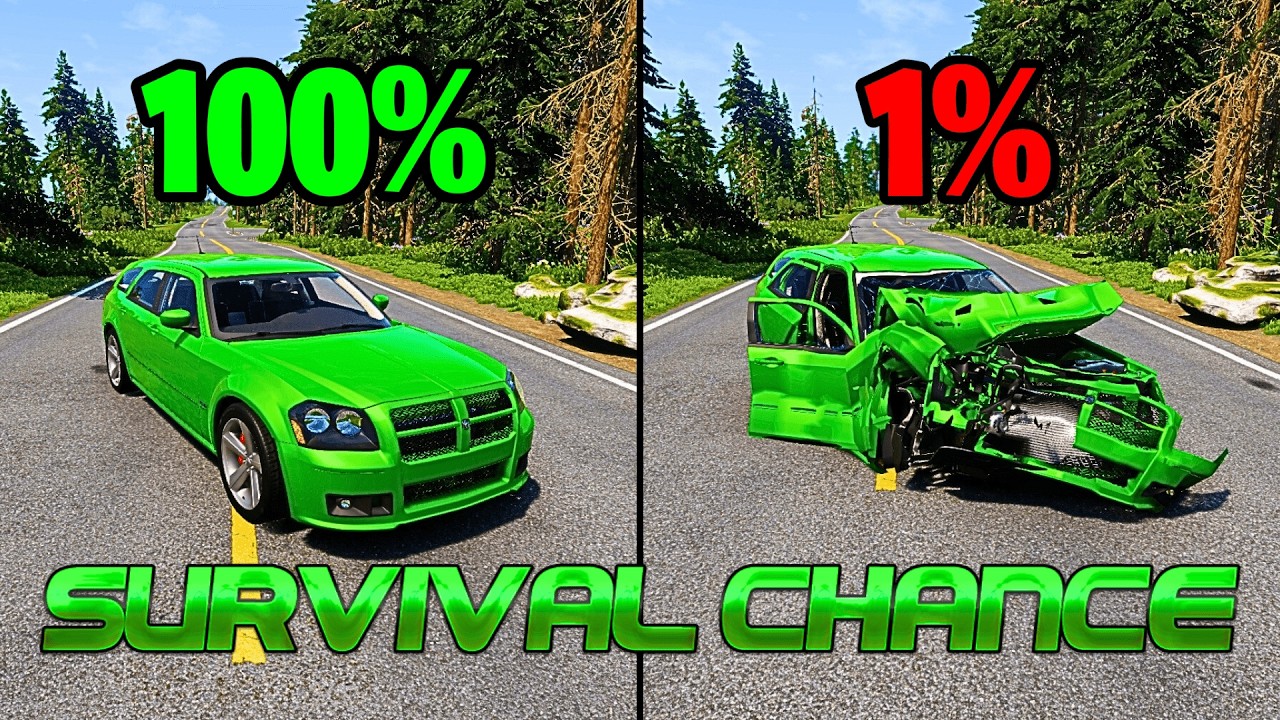 Realistic Survival Chance Crashes #117 | BeamNG.drive