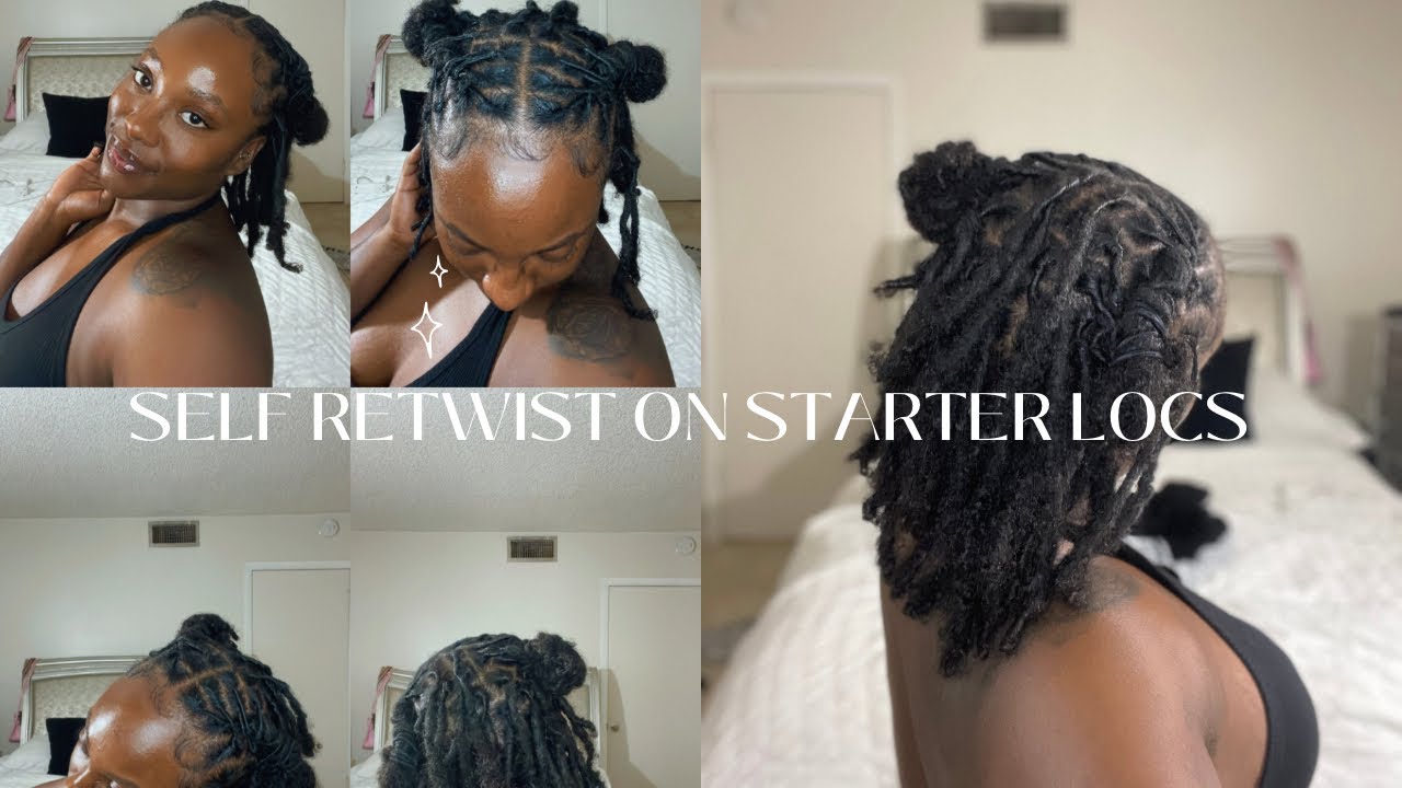 retwist my 8 month old starter locs w/ me! loc n gel review + length check | UPDATED retwist routine