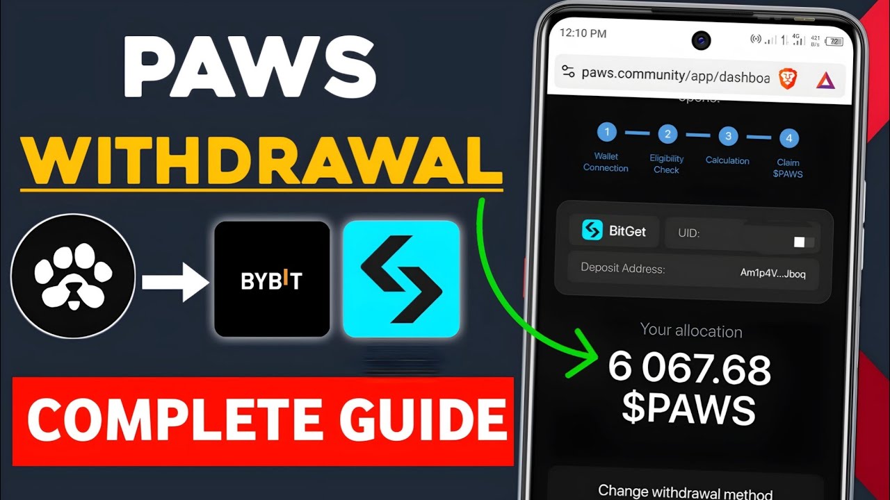 Paws Airdrop Withdrawal Guide | How to Claim Your $PAWS Tokens Easily!