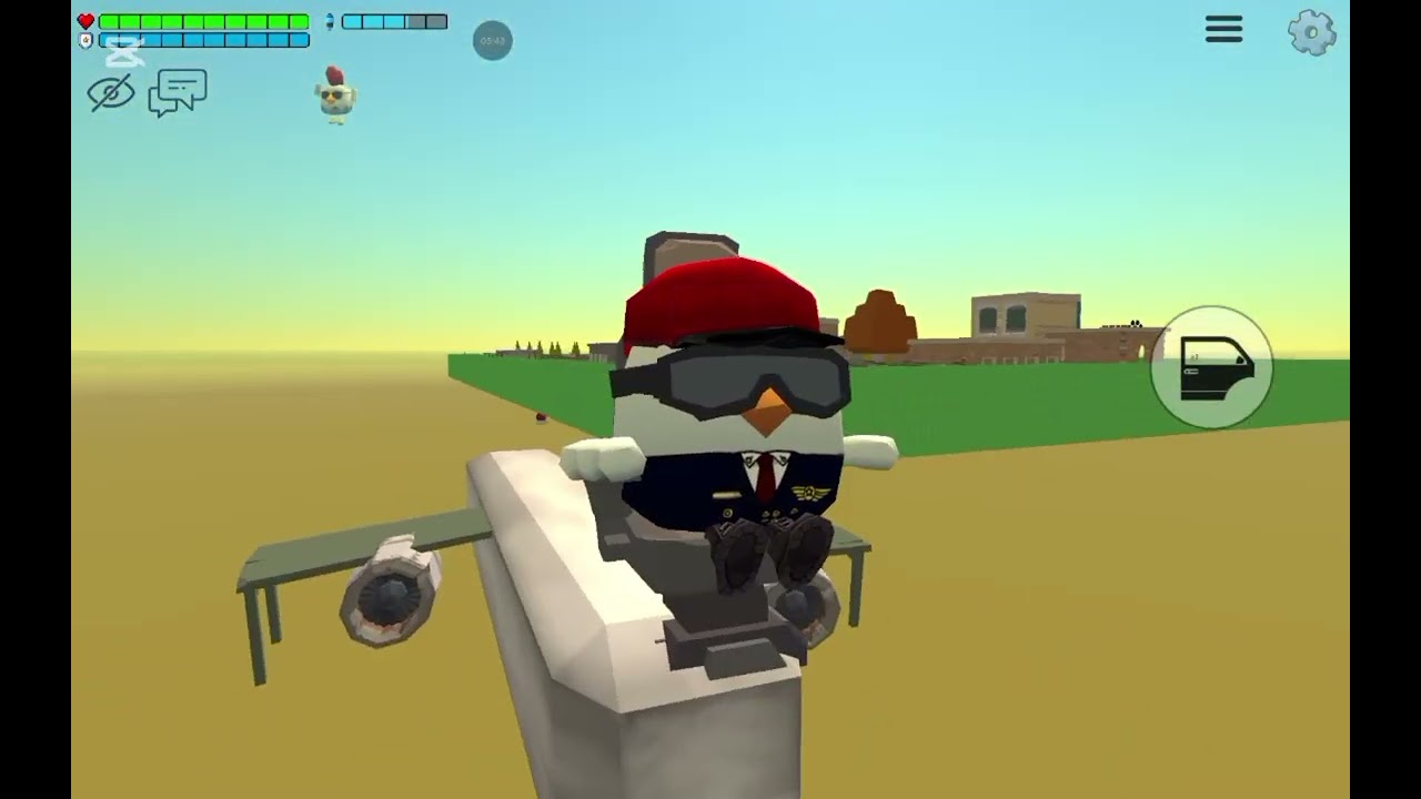 Я сделал самолёт и машину в chicken gun