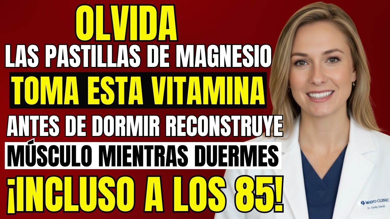 Después de los 60: 3 vitaminas nocturnas que activan tus músculos mejor que el magnesio