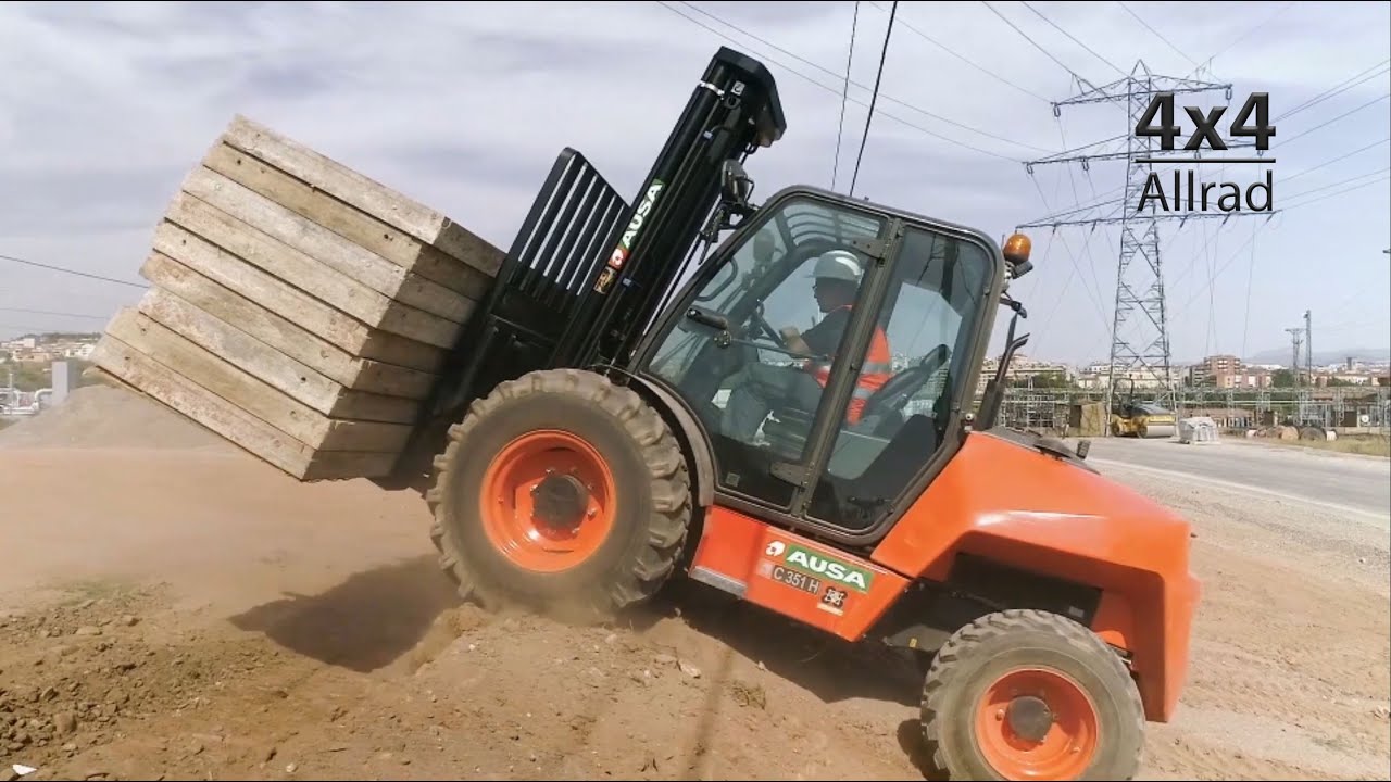 Geländestapler AUSA C251H &  C351H 4x4 Forklift, Traglasten von 1000 Kg - 5000Kg / ITL Gabelstapler