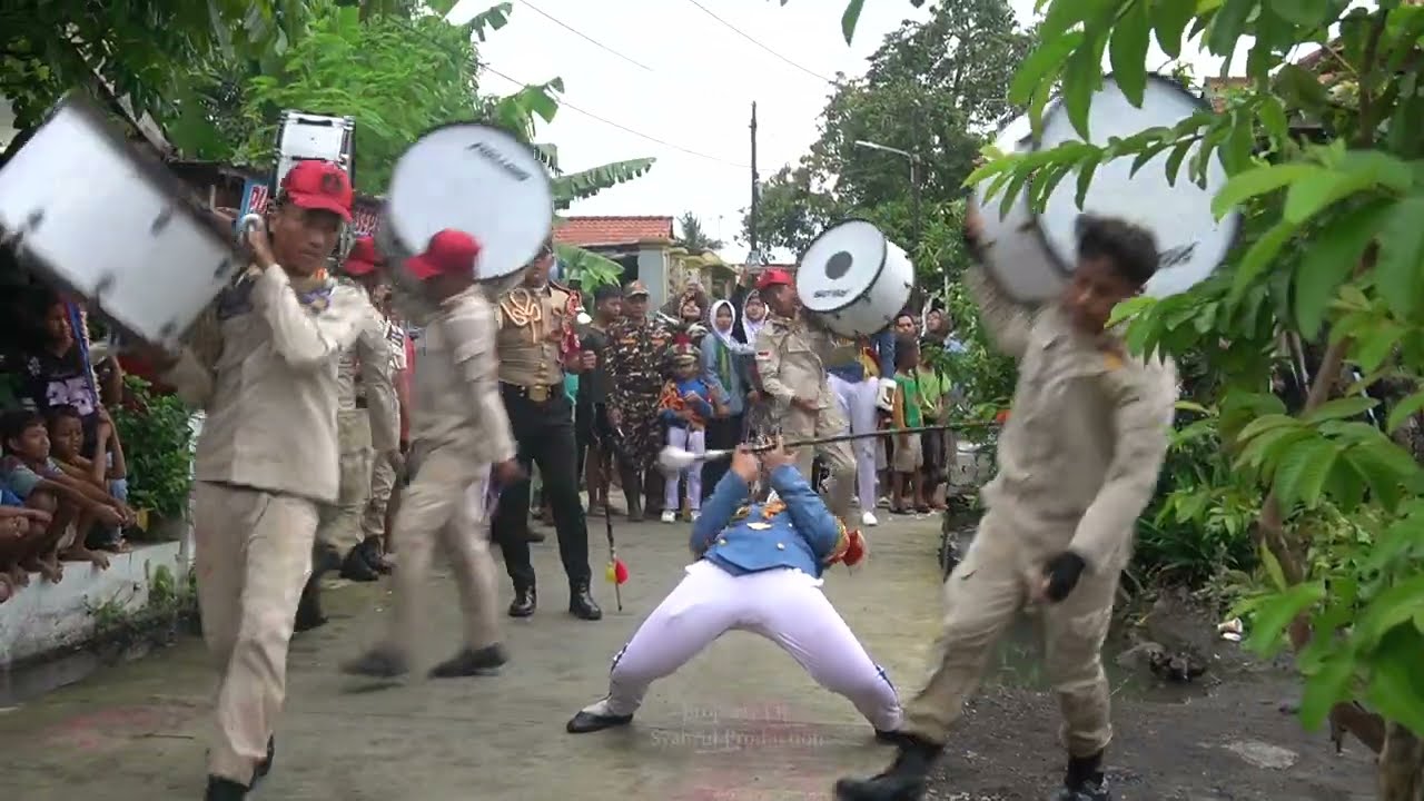 Atraksi Drumband SATRIA BAHARI di TPQ Raudlatul Jinan Tegalrejo