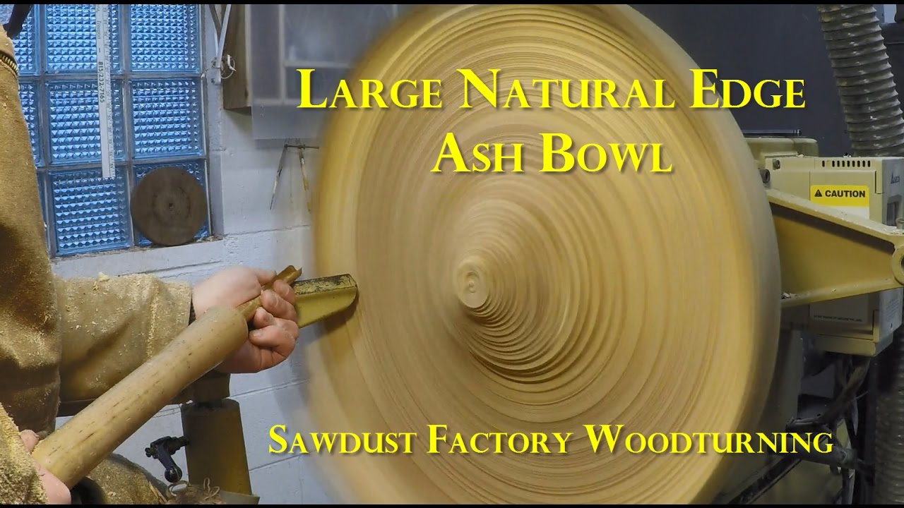Wood Turning - Large Ash Natural Edge Bowl