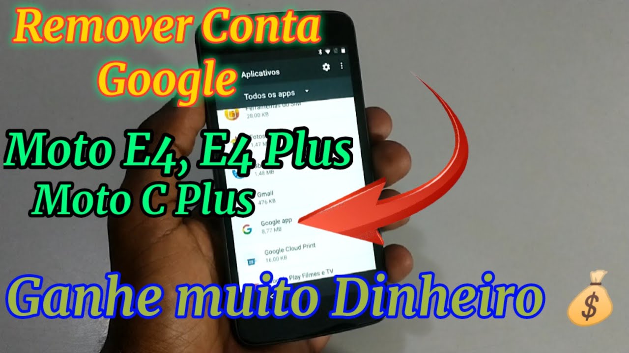 Eliminar Conta Google Moto E4, E4 Plus, Moto C Plus Android 7.1 || Quando youtube pede pra atualizar