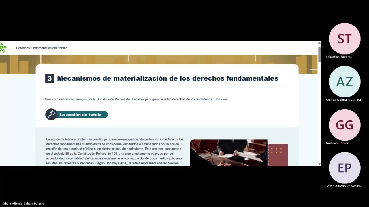 Sesión sincrónica 060326  Establecer la importancia de los derechos de los pueblos, de la solidarida