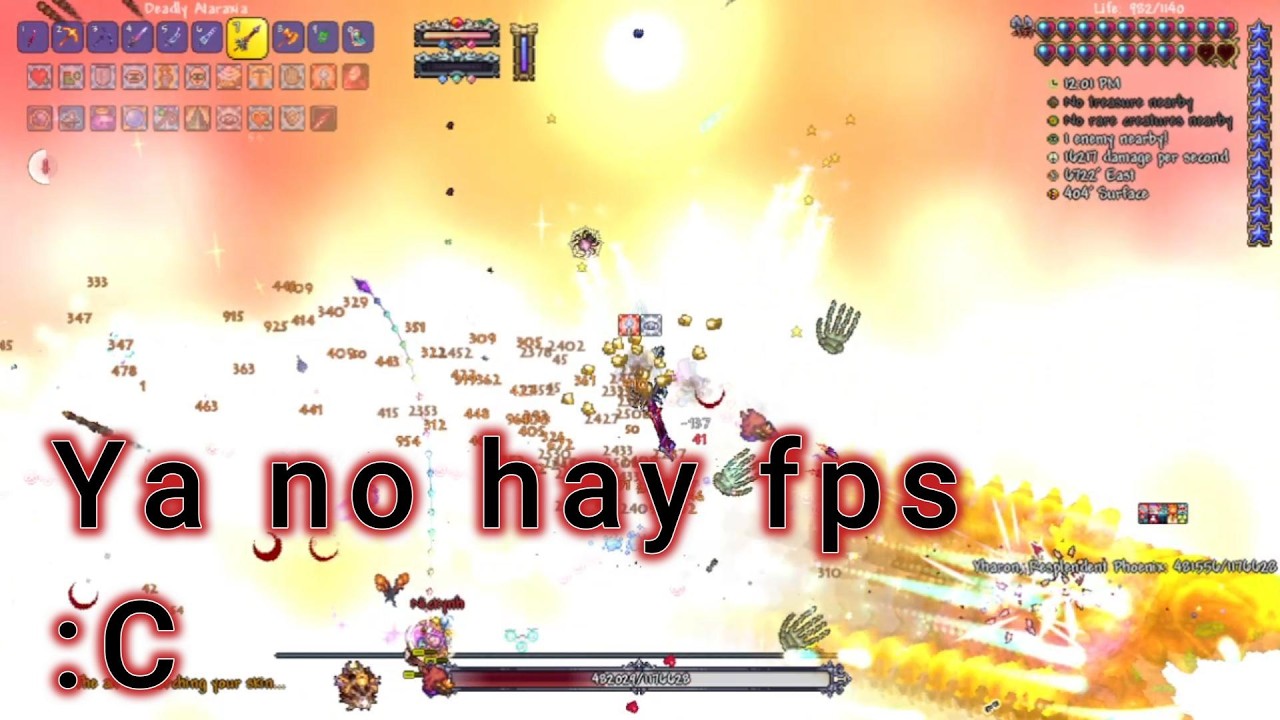 Terraria Calamity Infermum sin overhaul Se mueren los fps