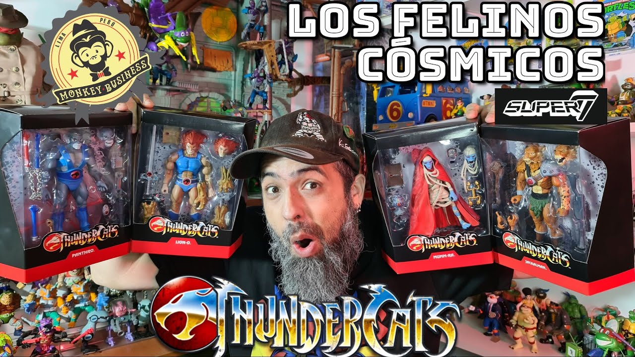 THUNDERCATS SUPER7 ULTIMATE WAVE 1 LEONO - PANTRO - MUNRA Y CHACALO / UNBOXING y REVIEW EN ESPAÑOL