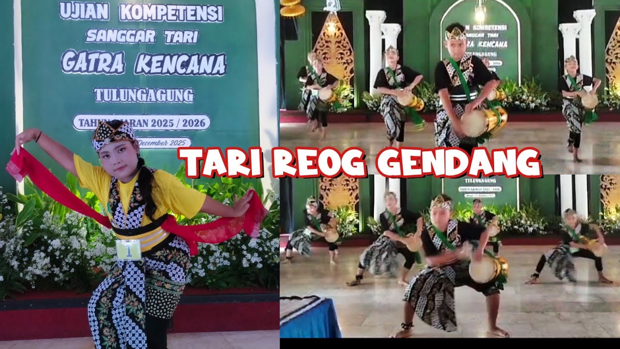 TARI REOG GENDANG UJIAN KOMPETENSI SANGGAR TARI GATRA KENCANA 