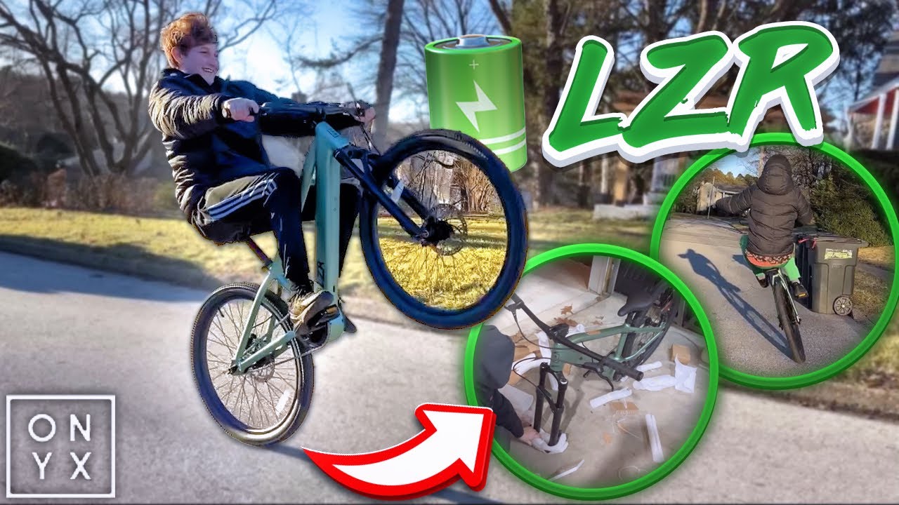 All New Onyx LZR Electric MTB Bike Build Review And Wheelies
