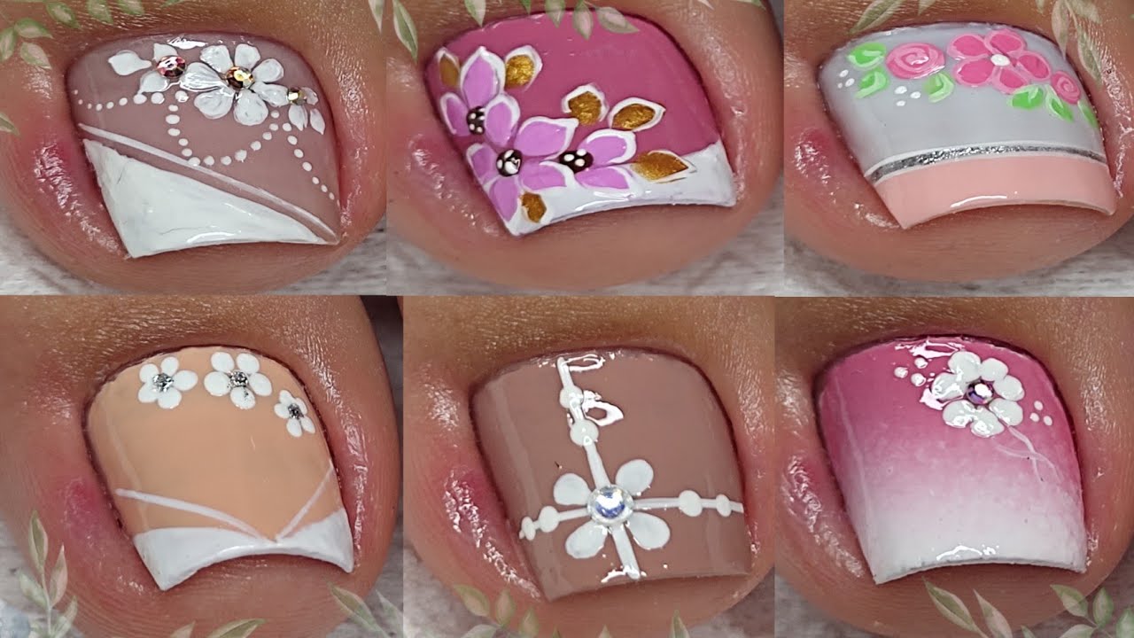 MODELOS DE UÑAS FÁCILES Y ELEGANTES PARA PIES 🦶 🦶😍💅