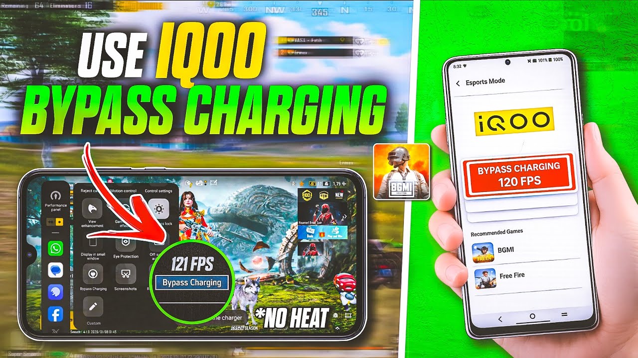 IQOO Neo 10R Bypass Charging Test🔥| BGMI 120 FPS
