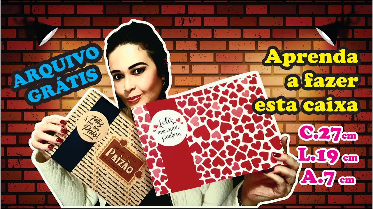 Caixa para presente | Instrução e Arquivo Grátis | DIY #2