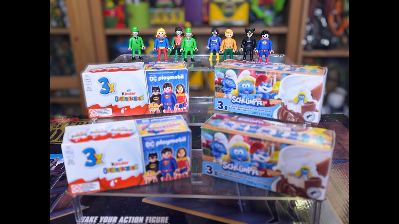 Schlümpfe & DC Playmobil im Überraschungsei