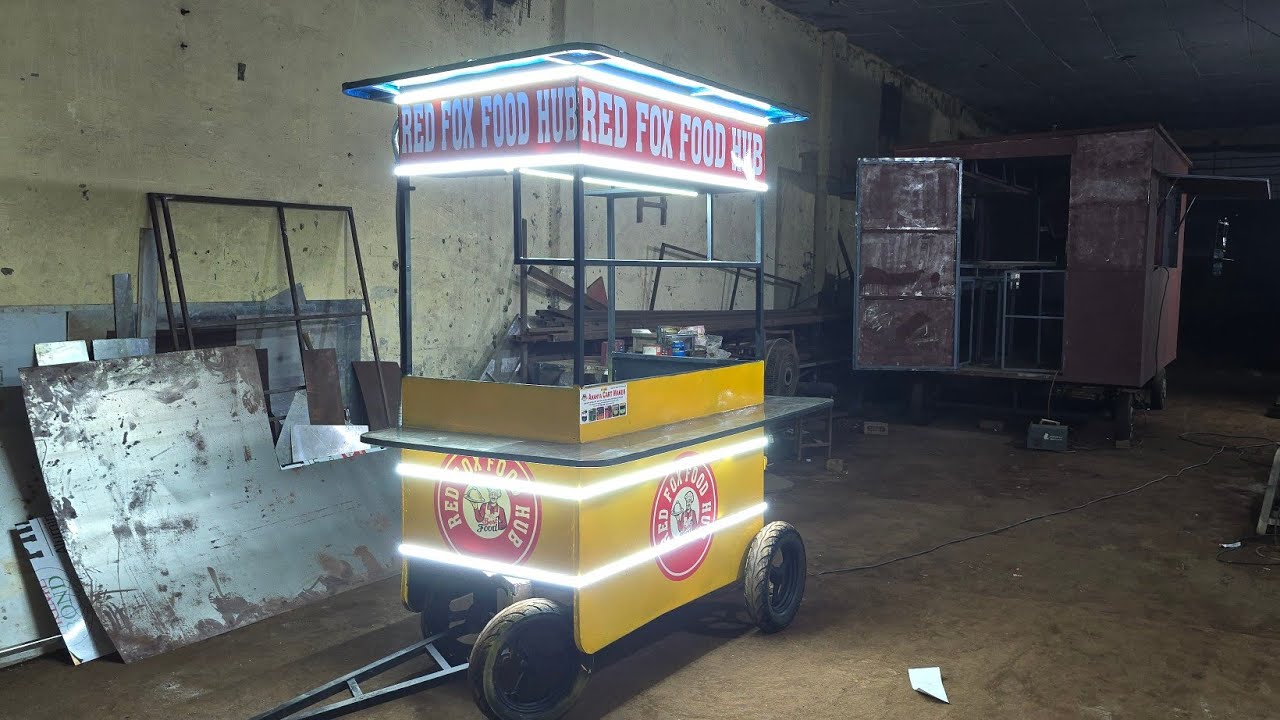 फास्ट फूड Stall न्यू मॉडल ऑल डिजाइन मैन्युफैक्चरिंग करते है food card factory