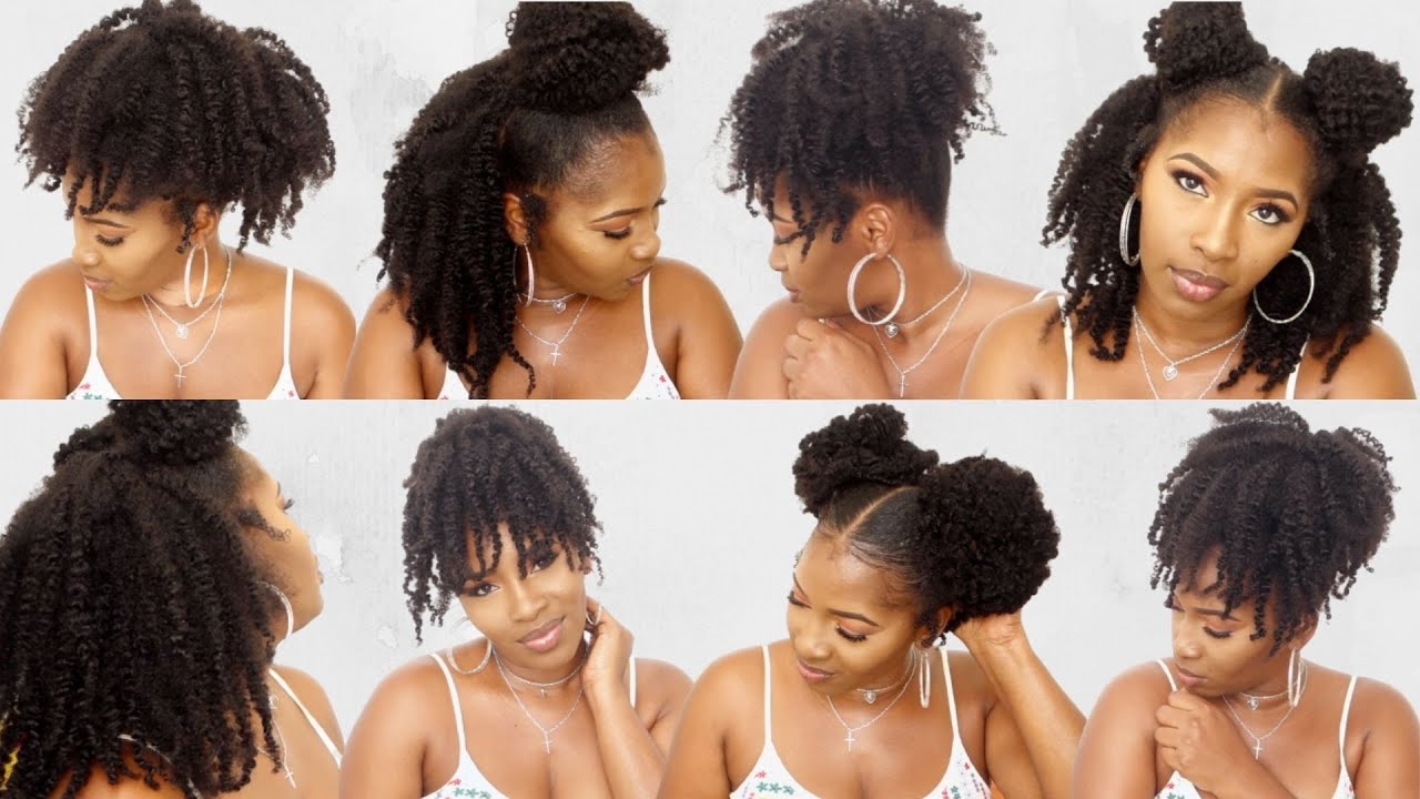 6 SUPER QUICK AND EASY WAYS TO STYLE TWIST OUT ON SHORT 4C HAIR USING CLIP INS FT. BETTERLENGTH