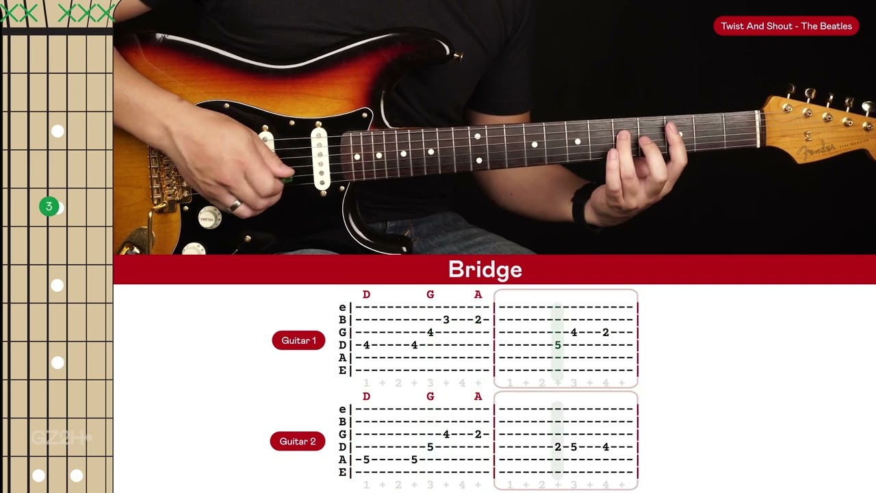 Twist And Shout Guitar Cover The Beatles 🎸|Tabs + Chords|