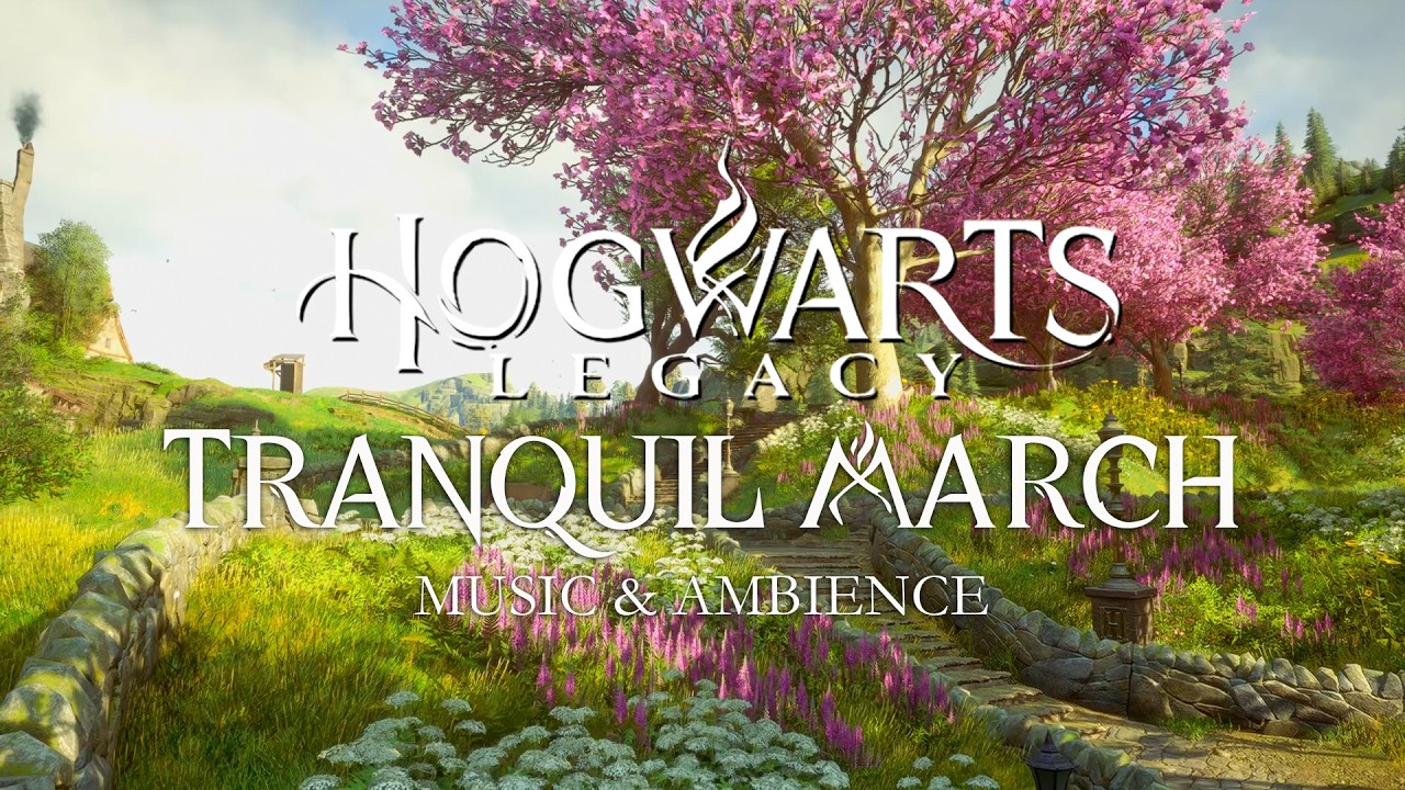 Tranquil March Spring Day at Hogwarts - Calming & Peaceful Harry Potter Music & Ambience