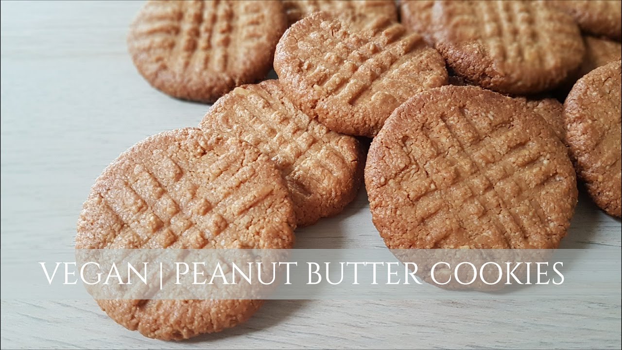 VEGAN | Peanut Butter Cookies Recipe - Gluten Free, Easy and only 4 ingredients!