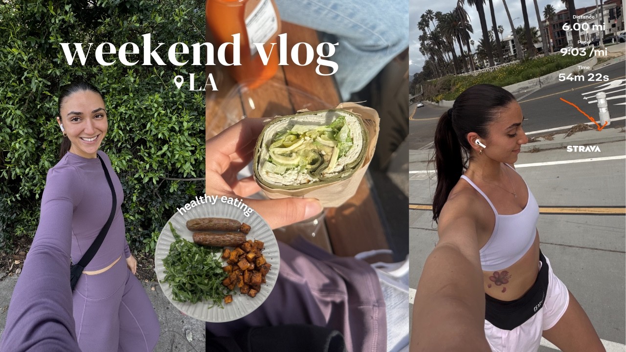 VLOG: healthy & slow living, erewhon, running by the beach, Costco haul & making homemade ice cream!