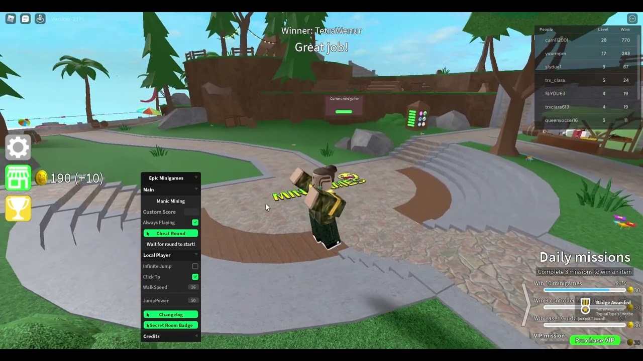 Roblox Epic Minigames Script - Pastebin