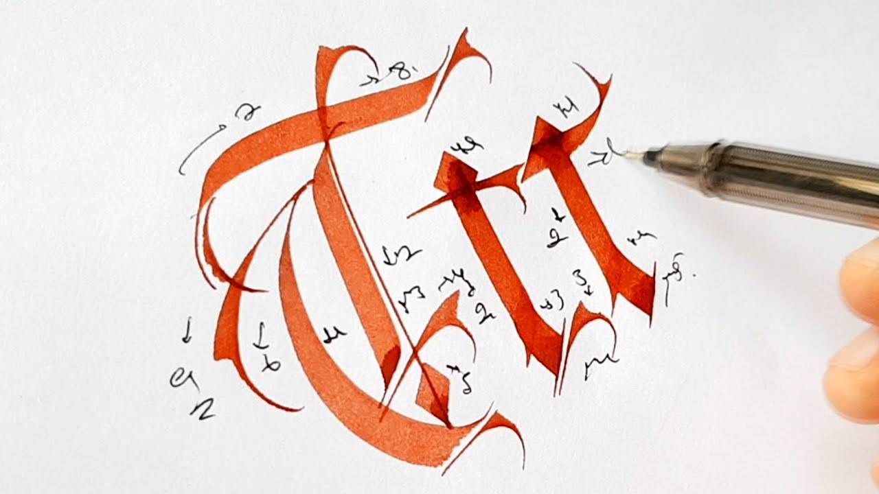 Gothic Calligraphy For Beginners #Tt #20 (Old English)