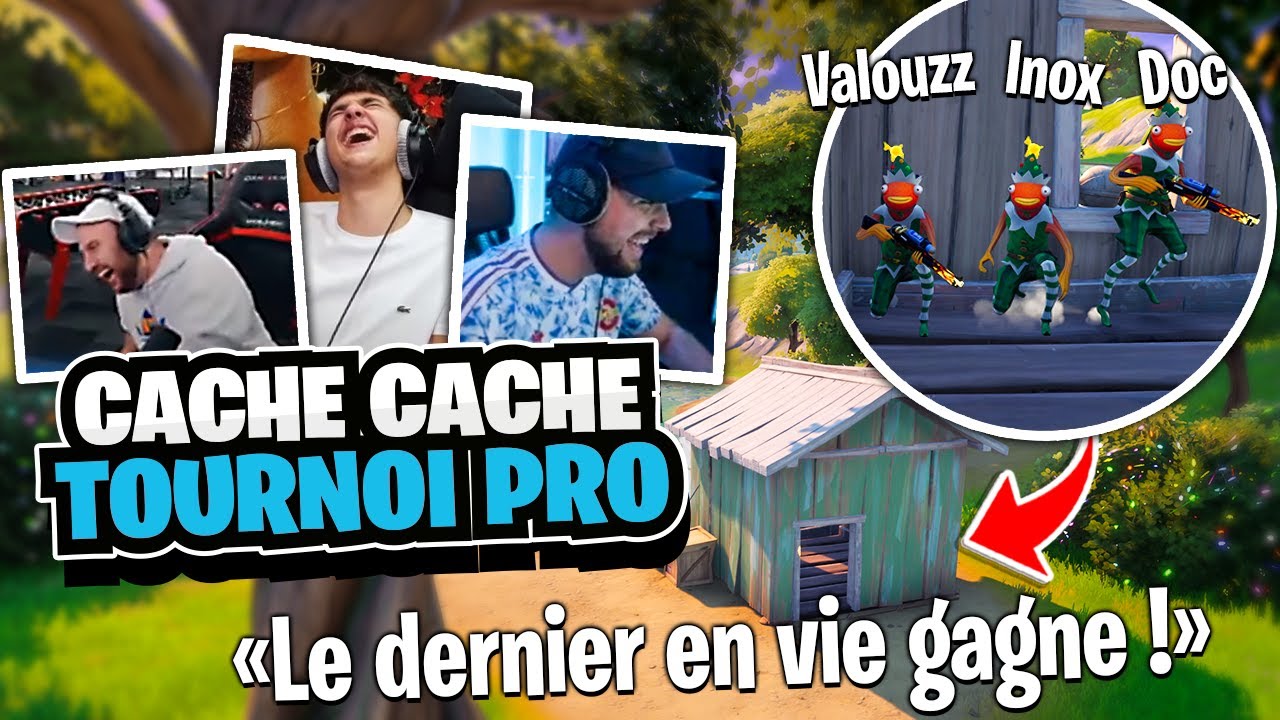 Cache-cache pendant un Tournoi Officiel de Fortnite Battle Royale avec Inox, Doc & Seinhor ! (ahah)