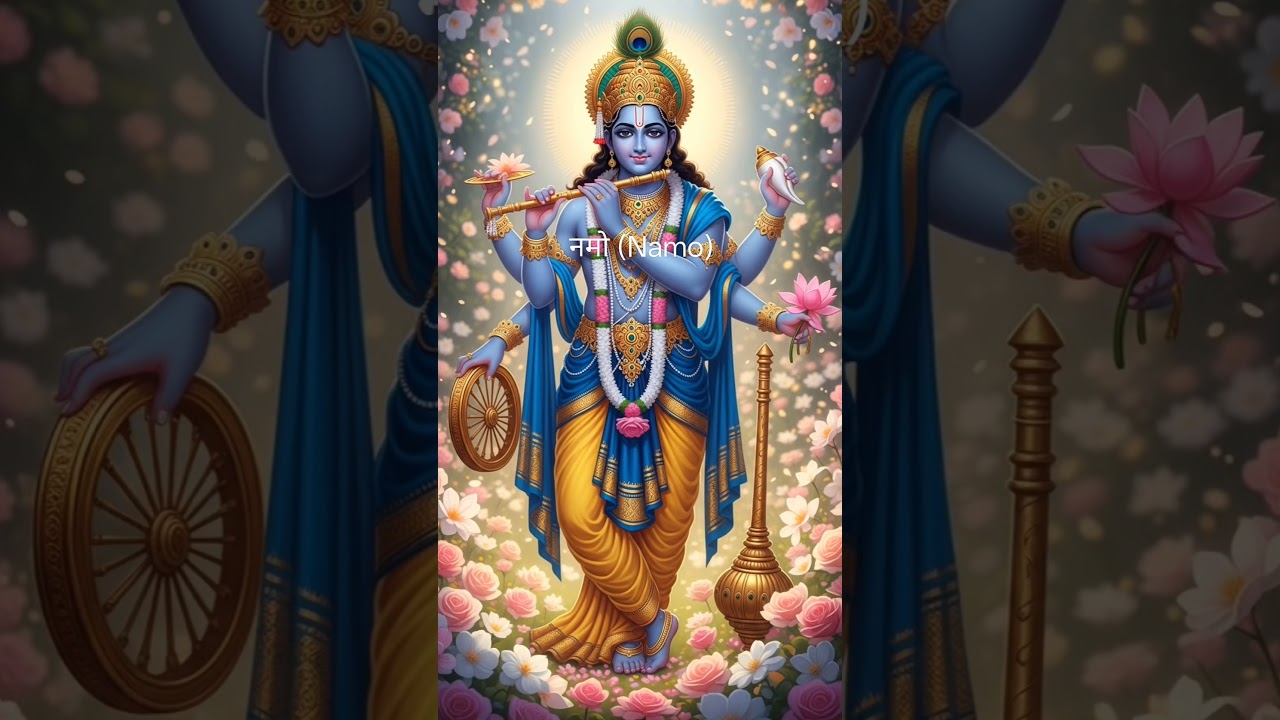 ॐ नमो भगवते वासुदेवाय 🙏श्रीकृष्ण का दिव्य मंत्र 🕉️