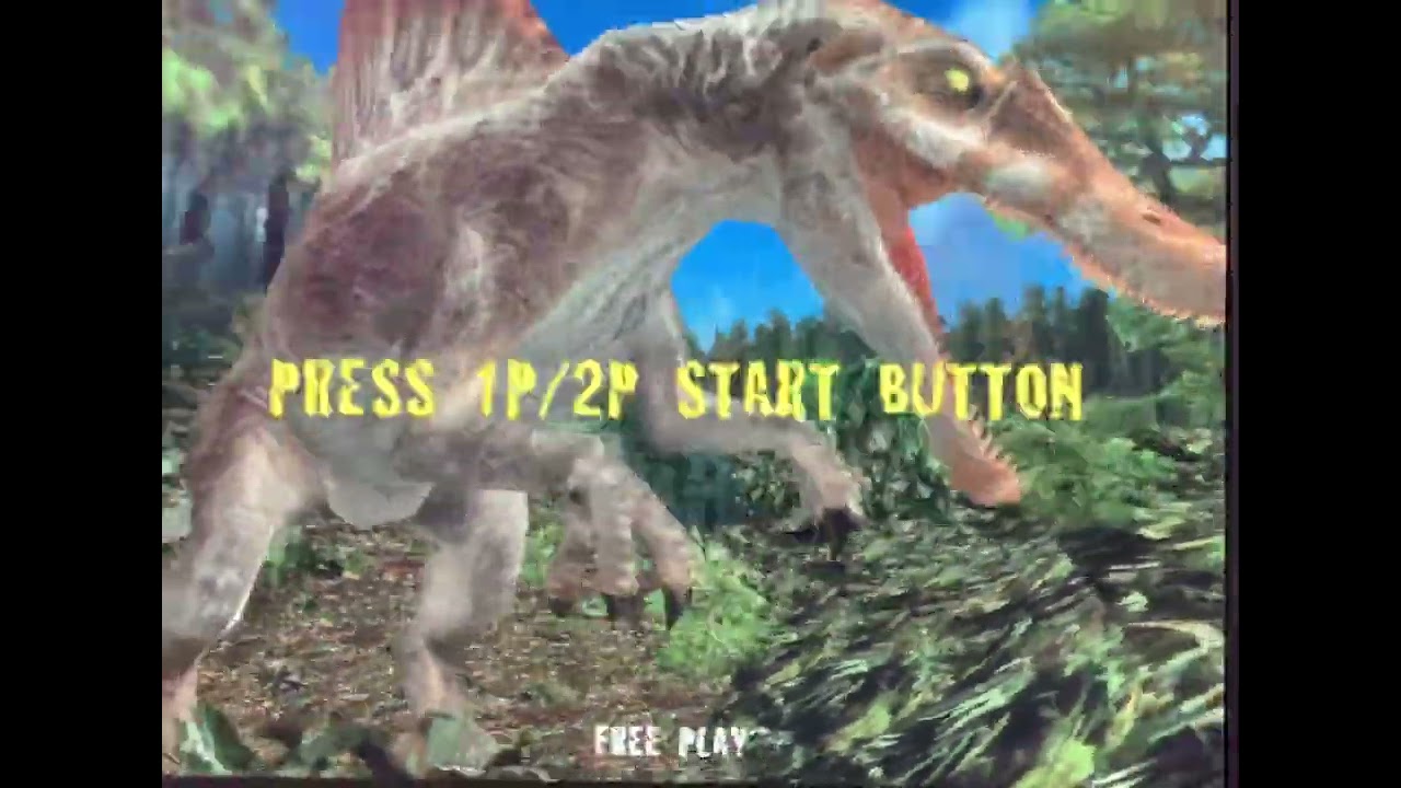 Jurassic Park III - Attract Mode - full length - Arcade Konami - real hardware