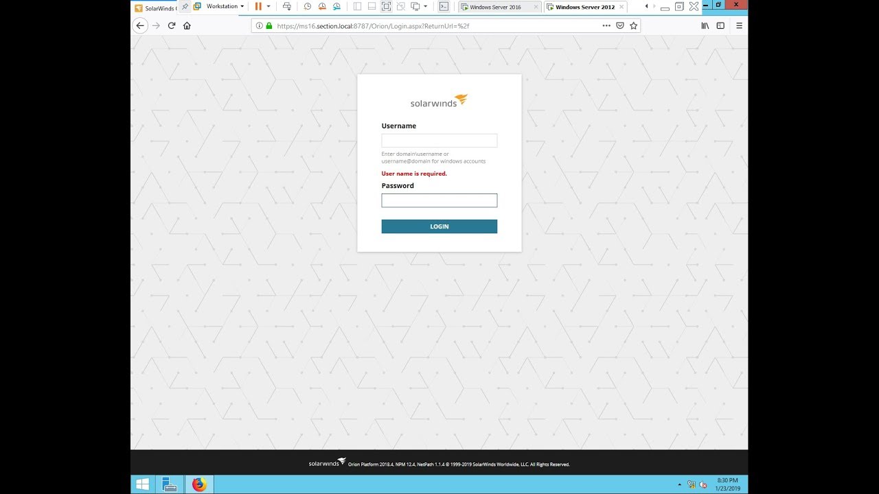 Solarwinds SSL