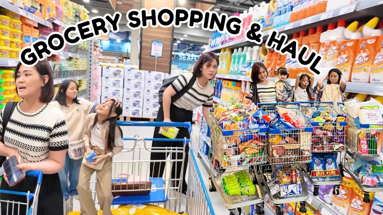 KAGULO SA GROCERY! NAPADAMI NANAMAN + HAUL NI OLI | AustriaFamilyVlogs