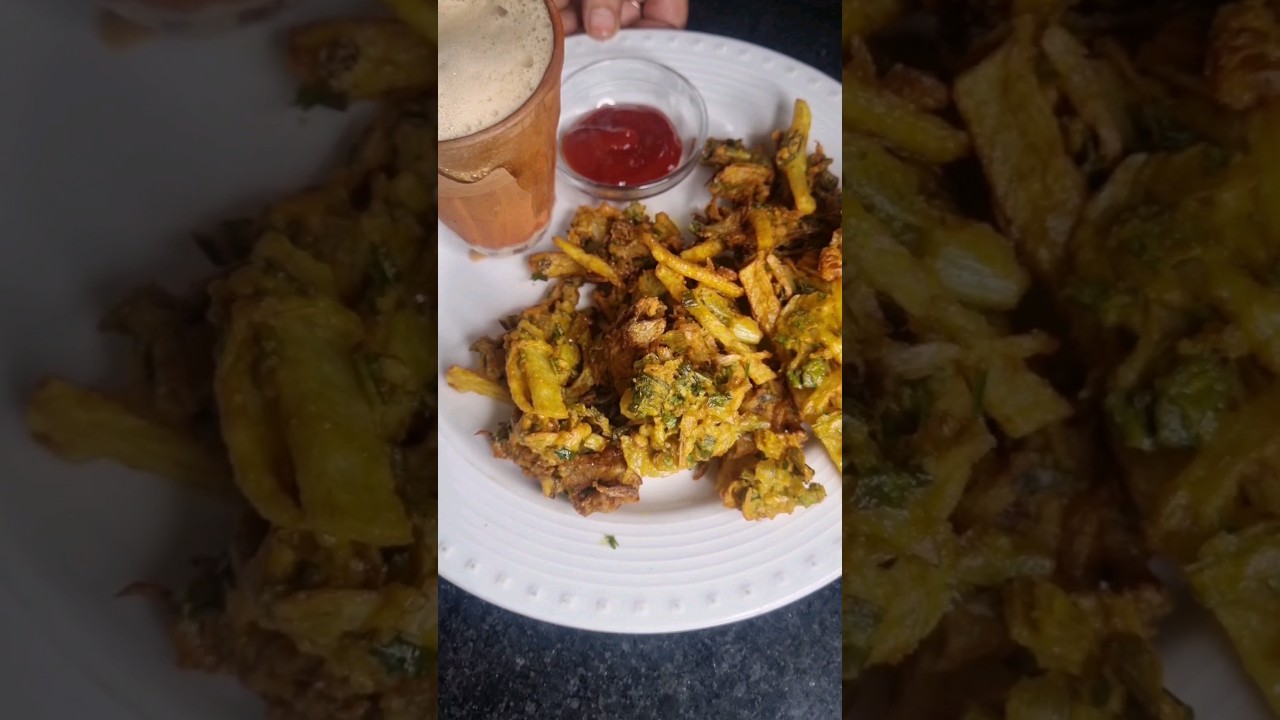 🤩 Kulhad Chai with crispy pakode 🤤 #shorts #asmr #chai #pakoda #familykitchen