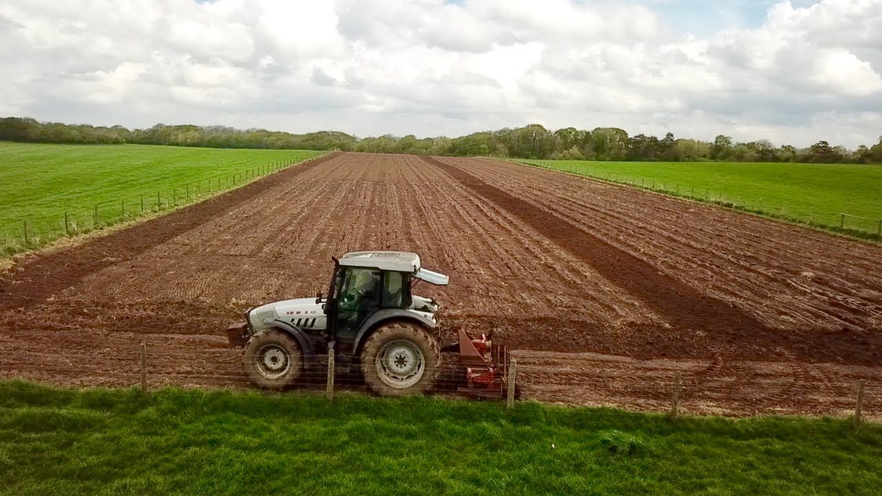 SMASHING THE GROUND WITH THE NEW (ISH) POWER HARROW !!