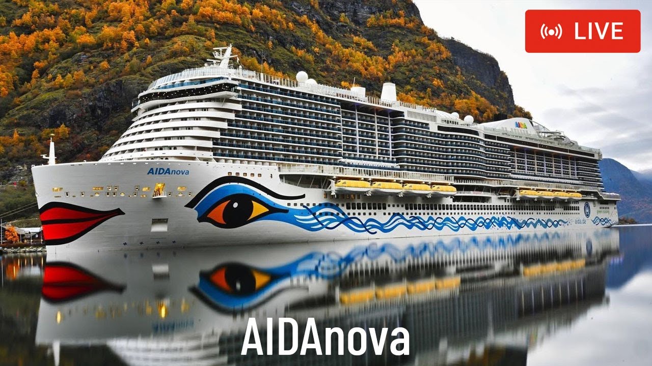 SHIPS TV - AIDAnova Cruise Ship Departing Port of Southampton (LIVE)
