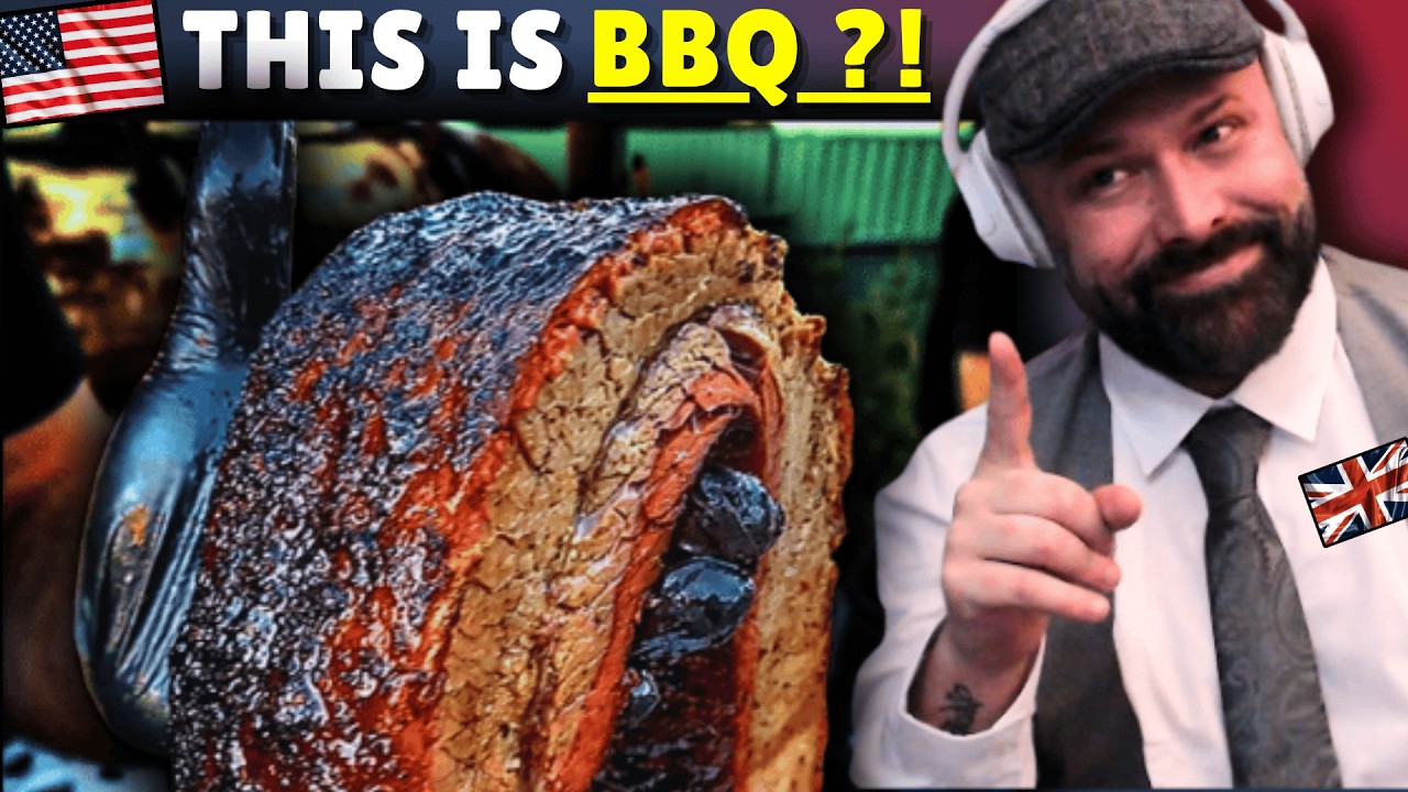 British Dad See's REAL Texas BBQ&hellip; for the First Time ! WOW
