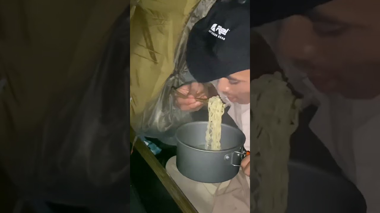 Solo camping after rain  #solocamping #solocampingcooking #survival #solosurvival #asmr