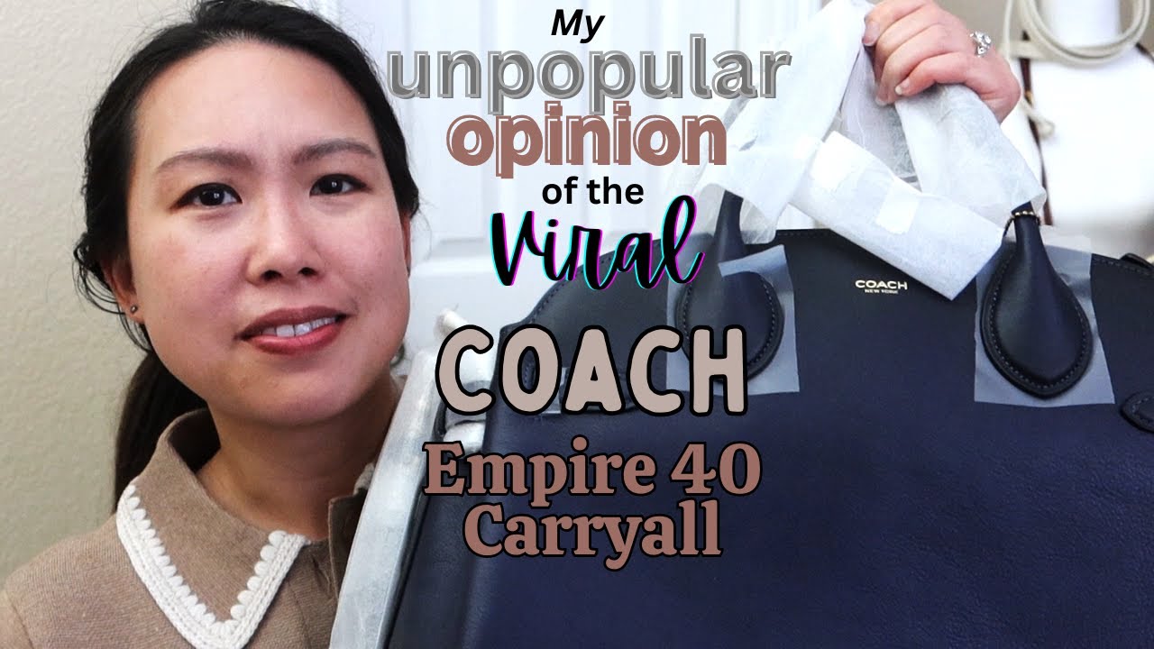 Coach Empire 40 Tote Unboxing | My unpopular opinion?